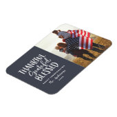 Magnet Flexible Merci, reconnaissant, béni photo d'action de grâce (Côté Gauche)