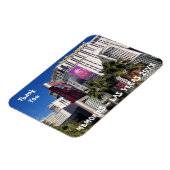 Magnet Flexible Merci | Souvenir de photo de l'enterrement de vie (Côté Gauche)