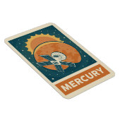Magnet Flexible Mercure Retro Galaxy Satellite (Côté Droit)