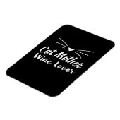 Magnet Flexible Mère Art Chat Mère Amoureuse de Vin (Côté Gauche)