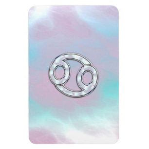 Magnet Flexible Mère de Pearl Style cancer Zodiac