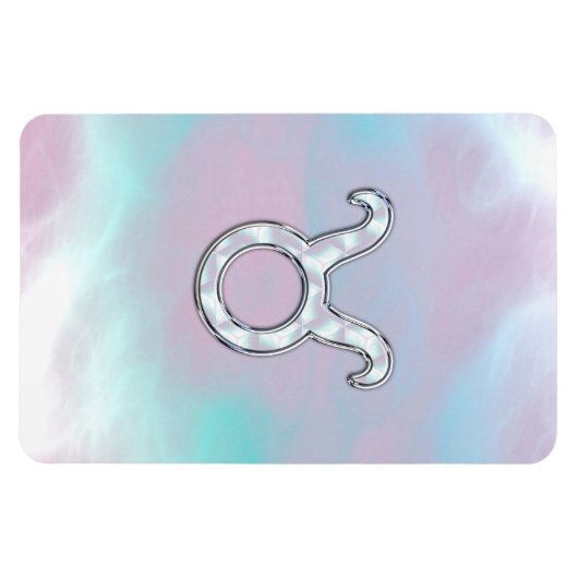 Magnet Flexible Mère de Pearl Taurus Zodiac Astrologie (Horizontal)