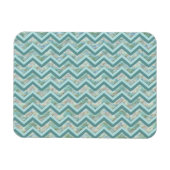 Magnet Flexible Mère de Pearl Turquoise ZigZag (Horizontal)