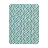Magnet Flexible Mère de Pearl Turquoise ZigZag (Vertical)