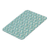Magnet Flexible Mère de Pearl Turquoise ZigZag (Côté Gauche)
