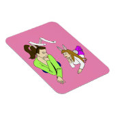 Magnet Flexible mère et fille bunnygirls (Côté Droit)