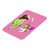 Magnet Flexible mère et fille bunnygirls (Côté Gauche)
