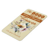 Magnet Flexible Mère et fille éternellement floral orange (Côté Gauche)