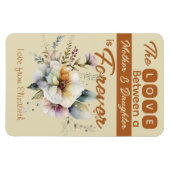 Magnet Flexible Mère et fille éternellement floral orange (Horizontal)