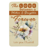 Magnet Flexible Mère et fille éternellement floral orange (Vertical)