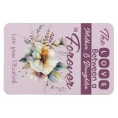 Magnet Flexible Mère et fille pour toujours mauve florale (Horizontal)
