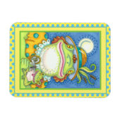 Magnet Flexible MÈRE FROG & BÉBÉ FROGETT, FAMILLE AIMER Drôle (Horizontal)