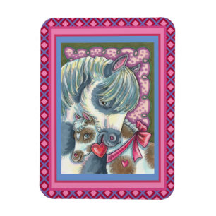 MAGNET FLEXIBLE MÈRE PONY & SA MORTE VALENTINE FILLY, CHEVAL