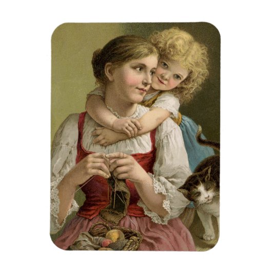 Magnet Flexible Mère Tricot vintage (Vertical)