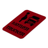 Magnet Flexible Mère Trucker drôle et cool par Storeman (Côté Gauche)
