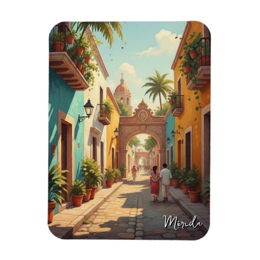Magnet Flexible Merida Mexico Travel (Vertical)