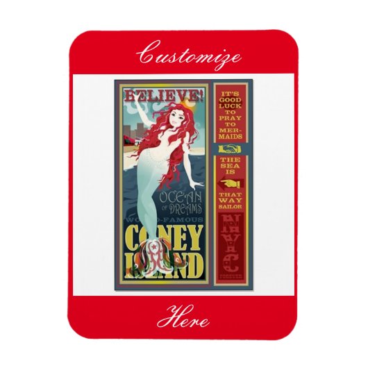 Magnet Flexible mermaid (Vertical)