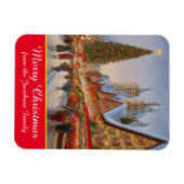 Magnet Flexible Merry Christmas Kitsch Nostalgale marché allemand (Horizontal)