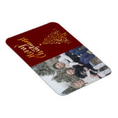 Magnet Flexible Merry Christmas Photo Gold Tree (Côté Droit)