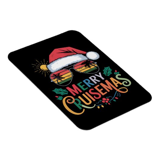 Magnet Flexible Merry Cruisemas 2024 Noël Père Noël Reindeer (Côté Droit)