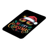 Magnet Flexible Merry Cruisemas 2024 Noël Père Noël Reindeer (Côté Gauche)