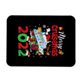 Magnet Flexible Merry Cruisemas Funny Père Noël Cruise Plaid Noël (Horizontal)