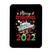 Magnet Flexible Merry Cruisemas Funny Père Noël Cruise Plaid Noël (Vertical)