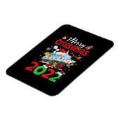 Magnet Flexible Merry Cruisemas Funny Père Noël Cruise Plaid Noël (Côté Gauche)