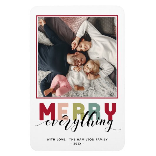 Magnet Flexible Merry everything Holiday (Vertical)