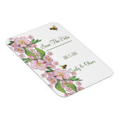 Magnet Flexible Merveilleuse aquarelle fleurs de pommier et е е (Côté Droit)