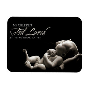 Magnet Flexible "Mes enfants se sentent aimés" Motivation Affirmat