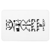 Magnet Flexible Message binaire Arecibo 1974 (Horizontal)