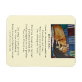 Magnet Flexible message de sympathie original pour chien (Horizontal)