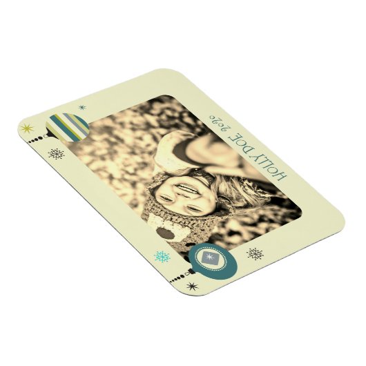 Magnet Flexible Message photo personnalisé Noël Noël (Côté Droit)