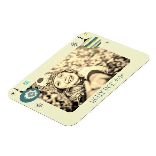 Magnet Flexible Message photo personnalisé Noël Noël (Côté Gauche)