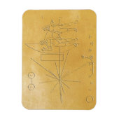 Magnet Flexible message pionnier nasa alien univers humain cosmos  (Vertical)