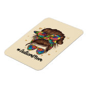 Magnet Flexible Messy Bun Fier Autisme Maman (Côté Gauche)