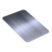 Magnet Flexible Métal argenté brossé texturé (Côté Droit)