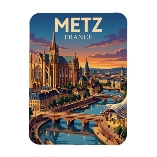 Magnet Flexible Metz France (Vertical)
