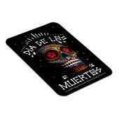Magnet Flexible Mexican Dia of the Dead Skeleton Art Death Art (Côté Droit)