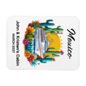 Magnet Flexible Mexico Cruise Ship Stateroom Marker (Horizontal)