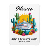 Magnet Flexible Mexico Cruise Ship Stateroom Marker (Vertical)