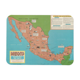 Magnet Flexible Mexico : Wall Map