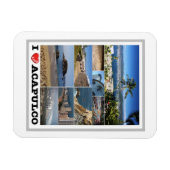 Magnet Flexible Mexique - Acapulco - I Love - (Horizontal)