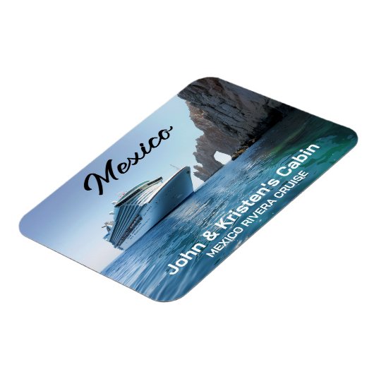Magnet Flexible Mexique Cabo Arch Cruise Navire (Côté Gauche)