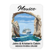 Magnet Flexible Mexique Cabo Arch Cruise Navire (Vertical)