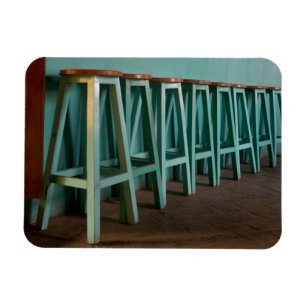 Magnet Flexible Mexique, Oaxaca, Green Bar Stools
