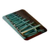 Magnet Flexible Mexique, Oaxaca, Tabourets de bar verts alignés le (Côté Droit)