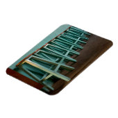 Magnet Flexible Mexique, Oaxaca, Tabourets de bar verts alignés le (Côté Gauche)