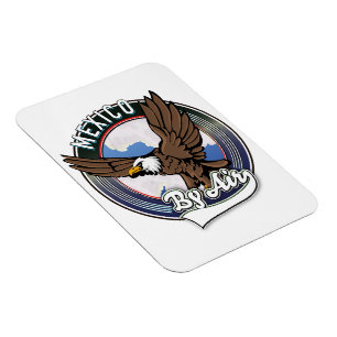 Magnet Flexible Mexique par patch de voyage aérien.
